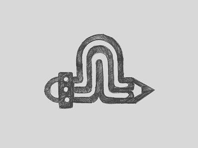Wormy Pencil. branding design graphic design illustration logo