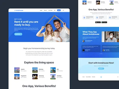 Rent-to-Own Landing Page apartment design desktop exploration graphic design house landing page rent ui ux web