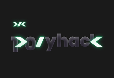 @PolyHack2023 3d branding graphic design green hackathon logo tech vibe vi
