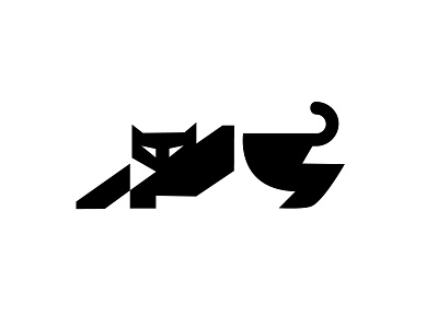 Panther 2 animal black bold cat design geometric graphic design logo logodesign modern panther