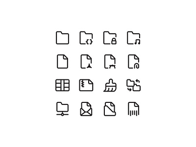 File Management Icons file icons file management file management icons graphic design icon design icon pack icon set iconography icons interface ui user interface