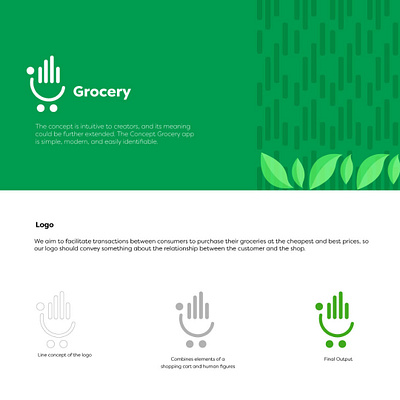 Grocery Logo Concept brand identity branding design graphic design illustration logo ui vector