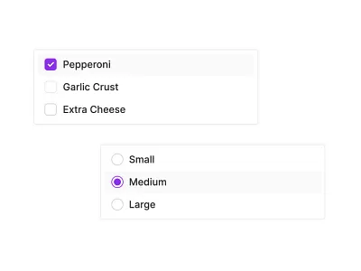 Mod - Checkbox + Radio Dropdowns checkbox dropdown list popover radio