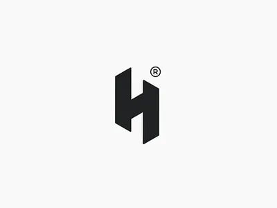 H Lettermark- Logo For Sale abstract branding creative process graphic design h icon design identity design illustration logo critique logo design logo designer logo inspiration logo portfolio logo showcase logo trends minimalism monogram ram evercrest typography