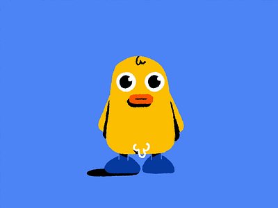 Bad Duck 2d after effects animation character character animation dancing duck flat design frame by frame hand drawn moho motion graphics nsfw