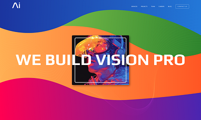 We Build VISION PRO design graphic design logo typography ui ux website design