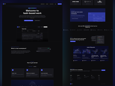 The Task-Based Edge: Strategies for Peak Performance app blockchain landing page board concept crypto landing page dashboard management manager marketing project project overview subtask task timeline user experience user interface ux web app