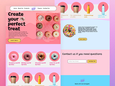 Doughnut website branding doughnut graphic design ui