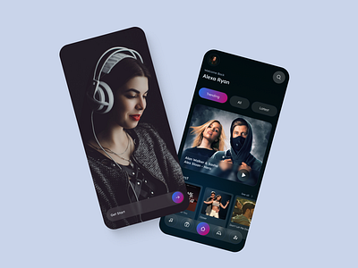 Music App app design graphic design illustration ui ux