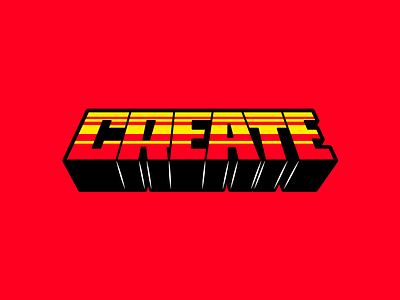 CREATE branding create illustration illustrator lettering stickers the creative pain type type design vector
