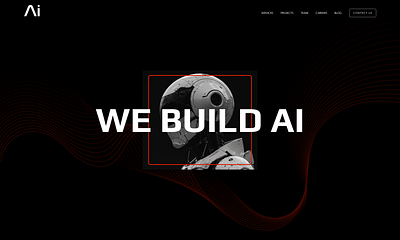 We Build Ai Web UI Shot branding design graphic design illustration logo typography ui ux vector website design