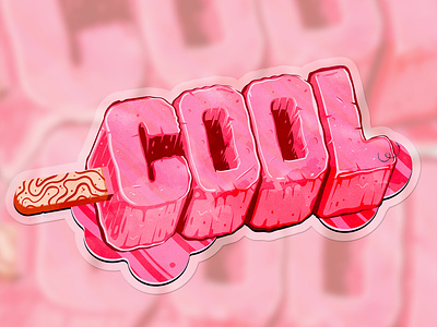Cool pops cool ice illustration illustrator popsicles stickers the creative pain vector