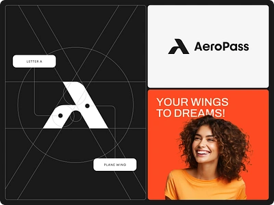 AeroPass - Branding for the flight booking application brand brand identity brand image branding graphic design identity design logo logomark marketing startup branding travel visual identity