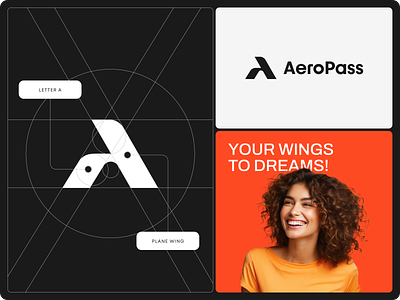 AeroPass - Branding for the flight booking application brand brand identity brand image branding graphic design identity design logo logomark marketing startup branding travel visual identity