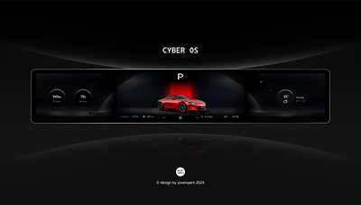 Futuristic Cyber OS HMI cyber hmi interface sportcar ui uidesign