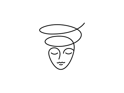 Psychology character logo logotype nature people psychology woman