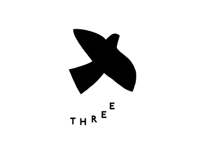 Three bird branding coffee coffee shop concept graphic design identity logo mark minimal logo simple symbol