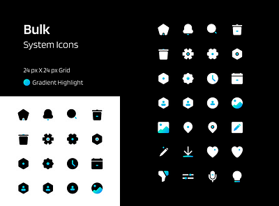 Bulk System icons 24pixelicons bulkicons darkmodeicons gradient gradienticons gridicons grids iconpacks systemicons trendyicons uiicons