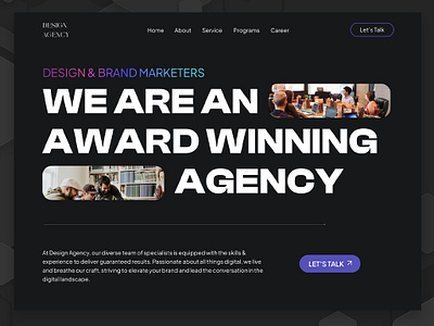 Design Agency Website - Free Template agency website design agency free templates graphic design ui ui ux web ui website design website template website ui