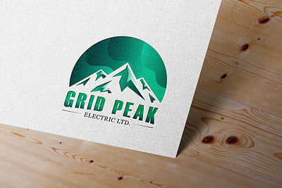 Peak Logo branding design gradiant graphic design grid illustration logo logo design mountain nature peak peak logo power spark vector