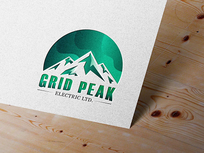 Peak Logo branding design gradiant graphic design grid illustration logo logo design mountain nature peak peak logo power spark vector