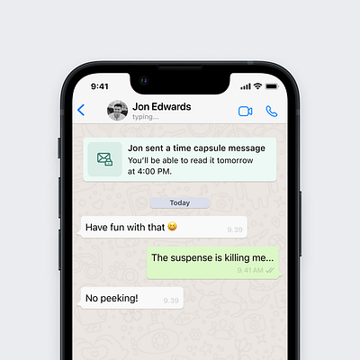 WhatsApp time capsule messages
