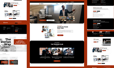 Dorian Trader branding css design education html ui webdesign