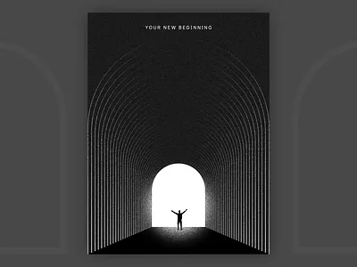 Your New Beginning - Poster branding design graphic design illustration logo typography vector