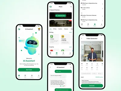 AI Assistance App Design ai ai app app design assistance branding chatgpt design design kit gemini mobile app design openai ui ui design ui kit ux ux design
