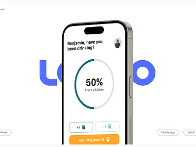 UI Design | Water & Sports Tracker | User Interface Concept 2024 app concept app design mobile design ui user interface ux uxui