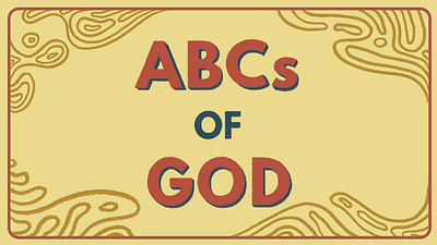 ABCs of God Flashcards flashcard illustration