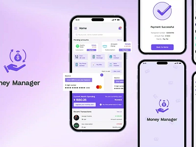 Money Management App UI: Modern & Intuitive Banking App Design app banking app banking mobile app finance applications finance mobile app fintech mobile app ui design mobile banking mobile banking app mobile design app money management money management app money management app ui money transfer online banking online walle transaction ui ui ux uiuxdesign ux