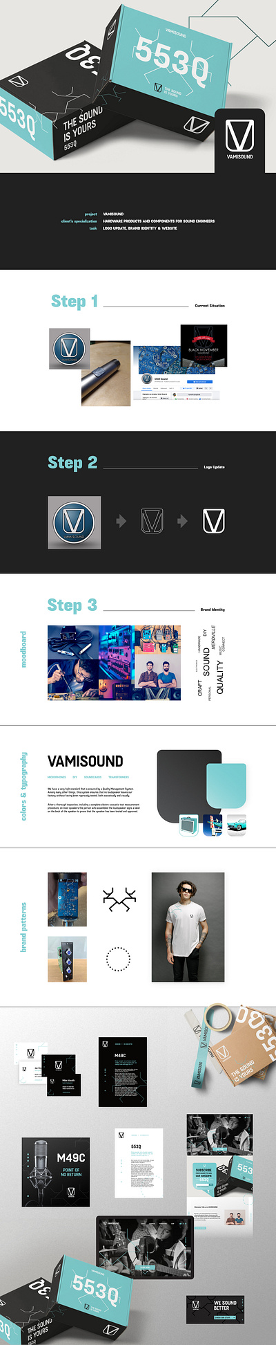 VAMISOUND / Brand identity branding graphic design logo
