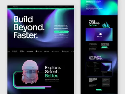 Voltron - Webflow Website 2024 2024 design 2024 trends design figma homepage landing page marketing site minimalism ui user interface ux uxui web design website website design
