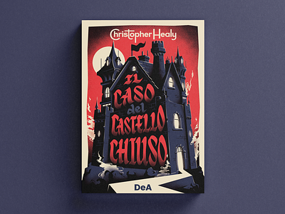 Il caso del Castello Chiuso book castle cover illustration lettering typo typography