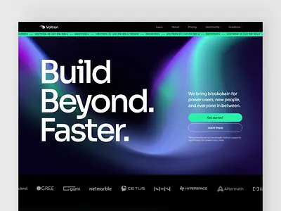 Voltron - Crypto Webdesign 2024 2024 design 2024 trends design figma homepage landing page marketing site minimalism ui ui design user interface ux uxui web design webflow website website design