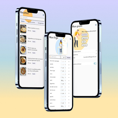 My Recipes branding figma graphic design mobile recipe ui