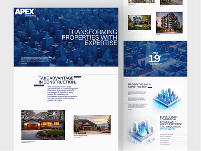 APEX Contracting - Webflow Website 2024 2024 design 2024 trends 3d clean design designs graphic design homepage ui user interface ux uxui web design website design
