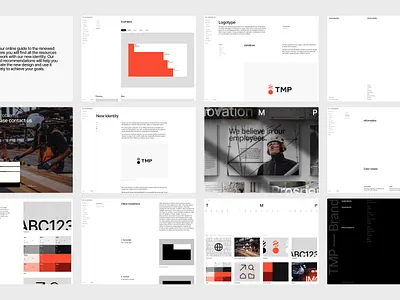 TMP — Brand Identity Portal (Framer Template) brand identity brand identity portal branding color framer guideline icon identity stationary template typography web design web guideline website