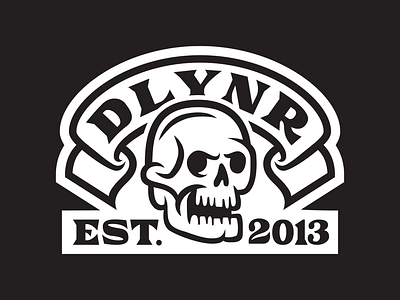 DLYNR Shirin Skull badge badge design condor illustration lettering skull streetwear t shirt typo typography