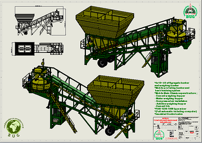 concrete batching plant 3d