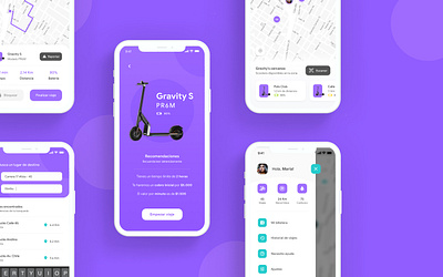 Gravity | Rent App app bike rent scooter ui