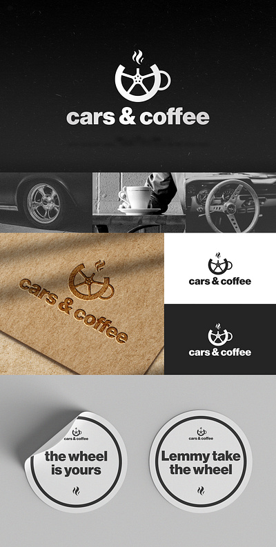 cars & coffee / logo branding graphic design logo