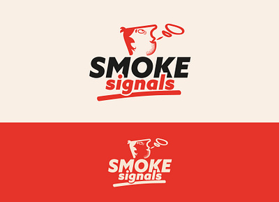 Smoke Signals Vape Logo branding graphic design illustration logo vape