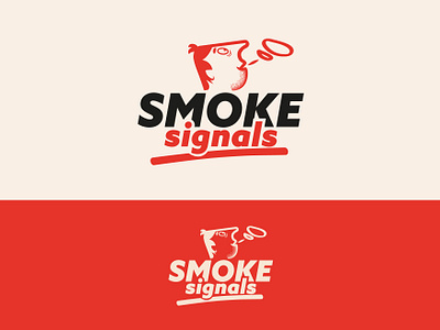 Smoke Signals Vape Logo branding graphic design illustration logo vape