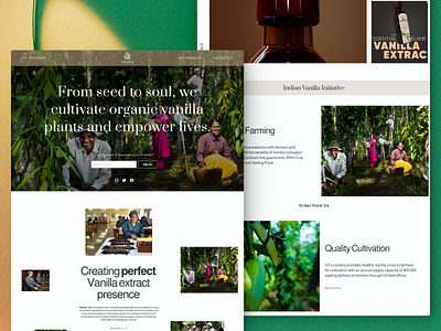 Essence Extract Product Landing Page Design 3d adobexd animation branding creative design essential oil extract farming figma hero section illustration landing page minimalist oil ui ui design ux vanilla webdesign