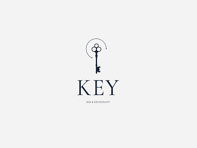 KEY logo branding graphic design logo print restaurant typography