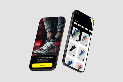 Sukat mo! Shoe store UI ecommerce graphic design mobile ui