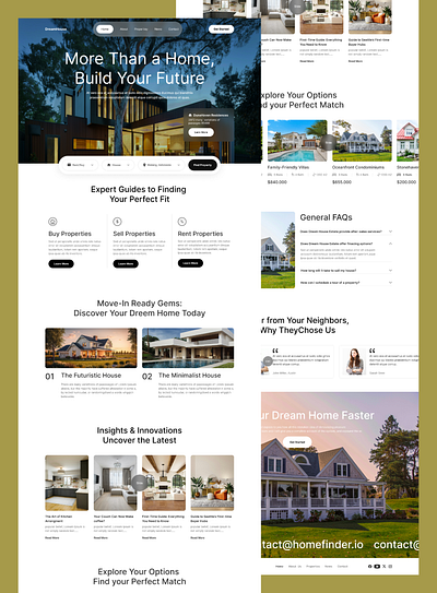 Real Estate More Than a Home Build Your Future animation branding burger design figma graphic design icon illustration landing page logo motion graphics skin po skin products typography ui ui design uiux ux design vector web design