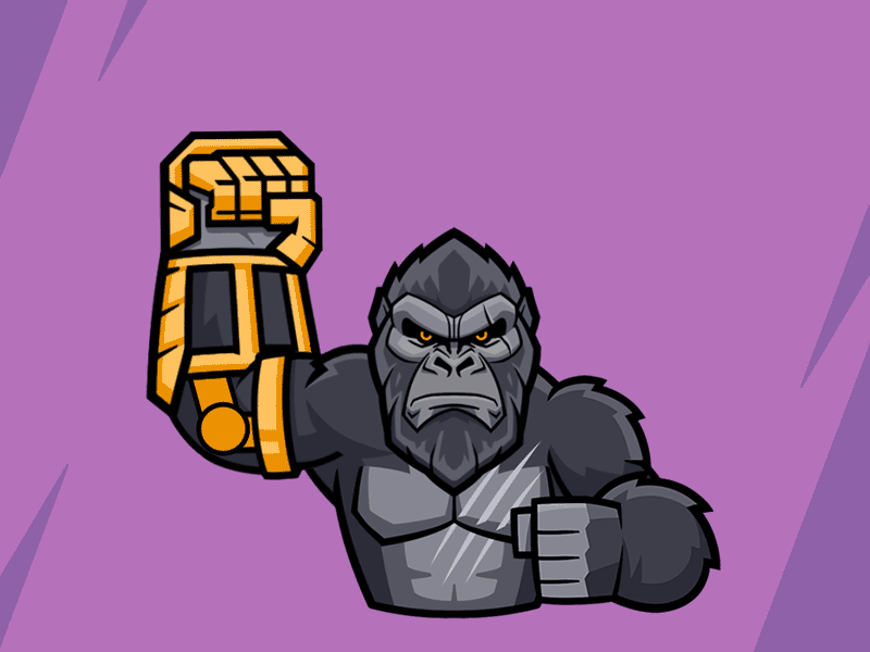 Godzilla x Kong: The New Empire animated sticker animation cartooning character animation character design gif godzilla godzilla x kong gorilla kong warner bros